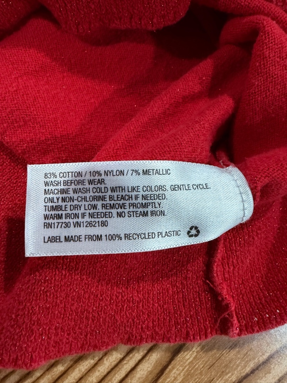 4/$20 Cat & Jack Bright Red Knit Cardigan with Buttons Size 2T Cotton Blend - Picture 4 of 4